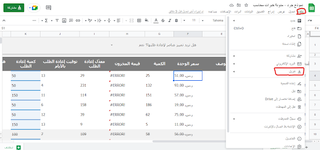 مدونه المحاسب العربي | ما هو الجرد السنوي + نموذج تقرير الجرد السنوي تحميل مجانا